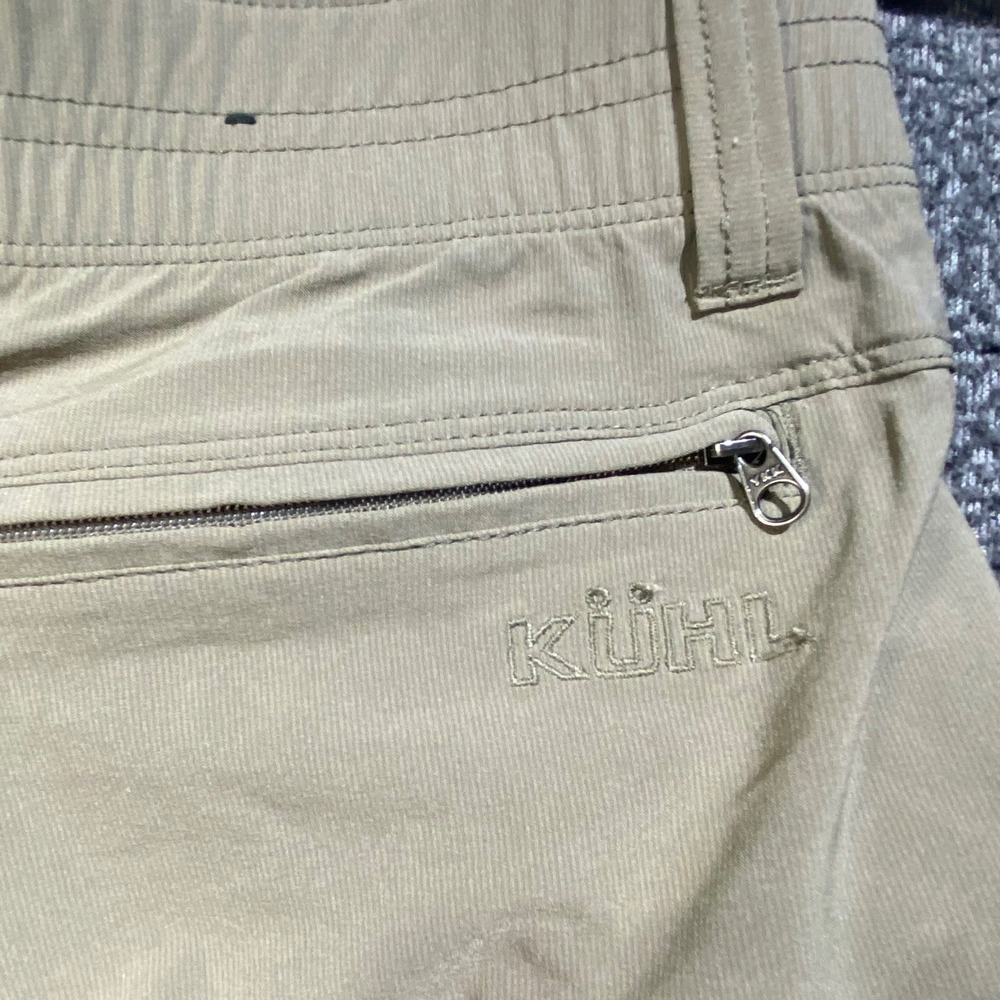 Kuhl Navigatr Shorts Mens 38 Khaki Tan Stretch Hiking Travel Outdoor Cargo Gorp - Picture 6 of 12